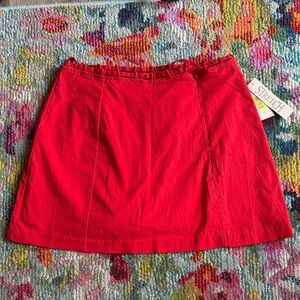 Copper Key Vibrant Red Mini Skirt